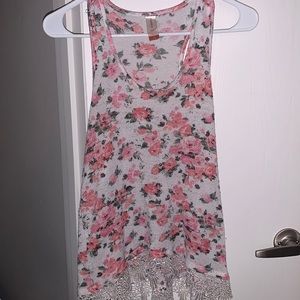 Pink Floral Tank